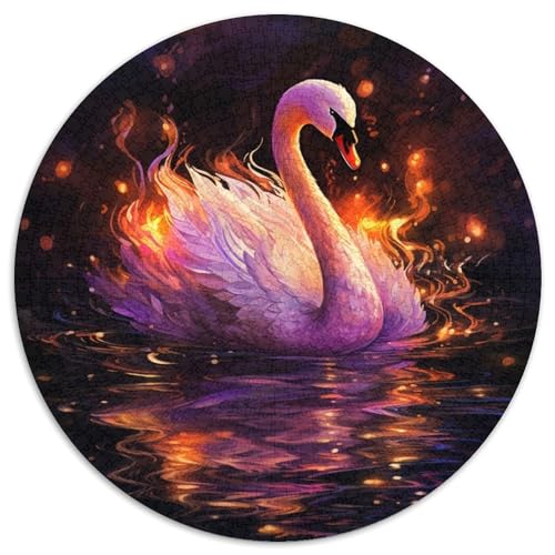 Puzzle mit 1000 Teilen für Erwachsene, Schwanen-Puzzle, ideales Urlaubs- oder Geburtstagsgeschenk, Partyspiel-Spielzeug, 1000 Teile (67,5x67,5cm) von WGLINGX