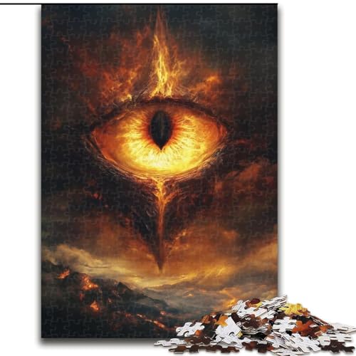 Puzzle mit 1000 Teilen für Erwachsene, Teufelsauge-Puzzle, geeignet für Geburtstage, Halloween, Thanksgiving, Ostern (Größe 50x75cm) von WGLINGX
