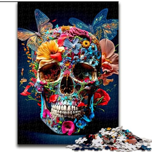 Puzzle mit 1000 Teilen für Erwachsene, Totenkopf-Puzzle für Erwachsene, 1000-teiliges, anspruchsvolles Denkspiel für Teenager, perfekt als Heimdekoration oder Geschenk, Größe 26x38cm Puzzle mit 1000 Teilen für Erwachsene, Totenkopf-Puzzle für Erwachsene, 1000-teiliges, anspruchsvolles Denkspiel für Teenager, perfekt als Heimdekoration oder Geschenk, Größe 26x38cm von WGLINGX