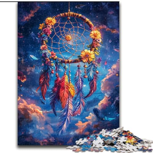 Puzzle mit 1000 Teilen für Erwachsene, Traumfänger-Puzzle, 1000 Teile für Jugendliche ab 14 Jahren, Heimdekoration (Größe 50x75cm) von WGLINGX