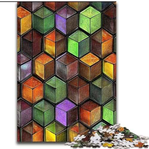 Puzzle mit 1000 Teilen für Erwachsene, Van Gogh-Sonnenblumen-Puzzle, geeignet für Geburtstage, Halloween, Thanksgiving, Ostern (Größe 26x38cm) von WGLINGX