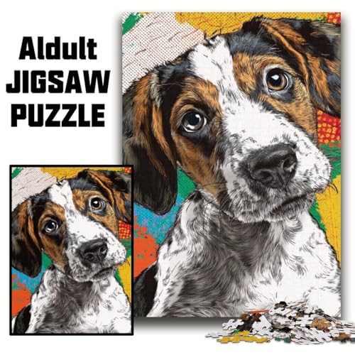 Puzzle mit 1000 Teilen für Erwachsene, Weihnachtspullover-Puzzle mit 1000 Teilen für Erwachsene, Heimdekoration, Familienspaß, ab 14 Jahren (Größe 26x38cm) von WGLINGX