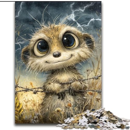 Puzzle mit 1000 Teilen für Erwachsene, Yak Art-Puzzle, geeignet für Geburtstage, Halloween, Thanksgiving, Ostern (Größe 50x75cm) von WGLINGX