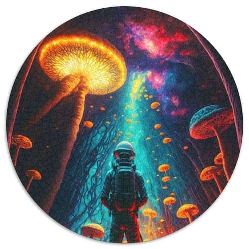 Puzzle mit 1000 Teilen für Erwachsene, Zauberpilze, Puzzle, Spielzeug, Geschenk, pädagogisches, intellektuelles, entspannendes Familienspiel (67,5x67,5cm) von WGLINGX