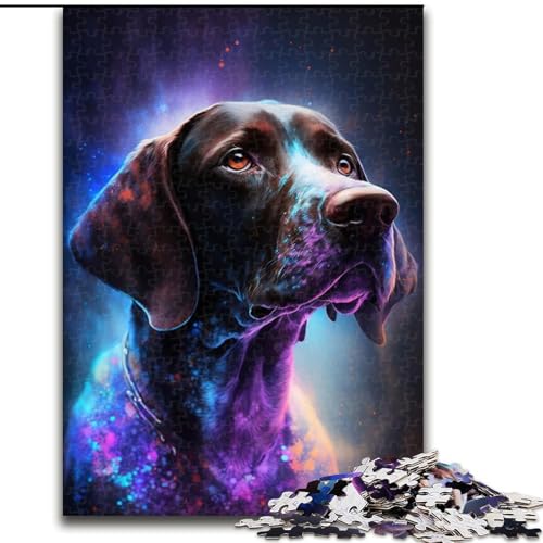 Puzzle mit 1000 Teilen für Erwachsene, bunter Blitzhund, Papppuzzle für Erwachsene, anspruchsvolles Denkspiel für Teenager, perfekt als Heimdekoration oder Geschenk (Größe 26x38cm) von WGLINGX