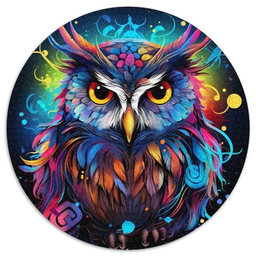 Puzzle mit 1000 Teilen für Erwachsene, farbenfrohe Kunsteule, anspruchsvolle Puzzles, Spieleabend mit der Familie, herausforderndes und lohnendes visuelles Erlebnis 67,5 x 67,5 cm Puzzle mit 1000 Teilen für Erwachsene, farbenfrohe Kunsteule, anspruchsvolle Puzzles, Spieleabend mit der Familie, herausforderndes und lohnendes visuelles Erlebnis 67,5 x 67,5 cm von WGLINGX