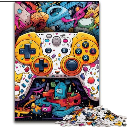 Puzzle mit 1000 Teilen für Erwachsene, farbenfrohes Spiel, 1000-teiliges Puzzle, anspruchsvolles DIY-Denkspiel, interaktives Familienspiel (Größe 50x75cm) von WGLINGX