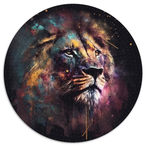 Puzzle mit 1000 Teilen für Erwachsene, magischer Löwe, ideales Weihnachts- oder Geburtstagsgeschenk, Partyspiel-Spielzeug, 1000 Teile (67,5x67,5cm) von WGLINGX