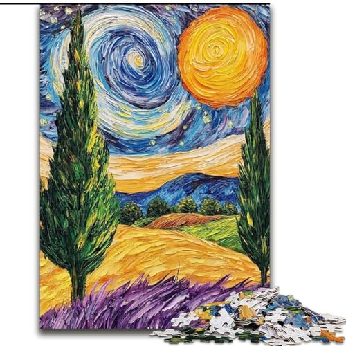 Puzzle mit 1000 Teilen für Erwachsene „Jesus und die Schafe“, geeignet für Geburtstage, Halloween, Thanksgiving, Ostern (Größe 26x38cm) von WGLINGX