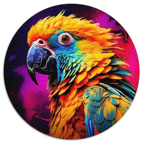 Puzzle mit 1000 Teilen für Erwachsene mit Tieren, Vögeln und Papageien Weihnachten, Halloween, Ostern, Neujahr (67,5x67,5cm) von WGLINGX