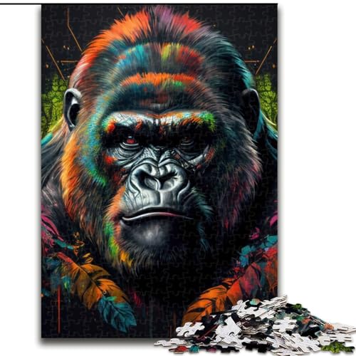 Puzzle mit 1000 Teilen für Erwachsene. Der alte Gorilla. Puzzle für Erwachsene. 1000 Teile. Anspruchsvolles Denkspiel für Teenager. Perfekt für die Heimdekoration oder als Geschenk. Größe 26x38cm Puzzle mit 1000 Teilen für Erwachsene. Der alte Gorilla. Puzzle für Erwachsene. 1000 Teile. Anspruchsvolles Denkspiel für Teenager. Perfekt für die Heimdekoration oder als Geschenk. Größe 26x38cm von WGLINGX
