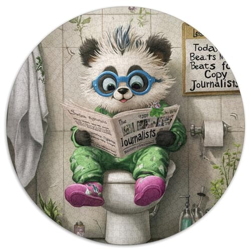 Puzzle mit 1000 Teilen für Erwachsene. Panda Go Toilettenpapier-Puzzles, EIN tolles Geschenk für Familienspaß. 1000 Teile (67,5x67,5cm) von WGLINGX