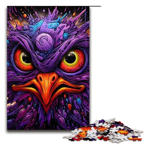 Puzzles 1000 Teile Lila Vogel Puzzle Erwachsene Holzpuzzle Familienspaß Spielzeug 19,69x29,53 Zoll Puzzles 1000 Teile Lila Vogel Puzzle Erwachsene Holzpuzzle Familienspaß Spielzeug 19,69x29,53 Zoll von WGLINGX