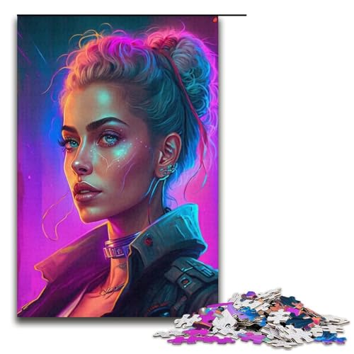 Puzzles 1000 Teile Metall Mädchen Puzzle Erwachsene Karton Puzzle Familienspaß Spielzeug 14,96x10,24 Zoll von WGLINGX