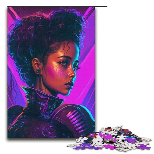 Puzzles 1000 Teile Metall Mädchen Puzzle Erwachsene Karton Puzzle Familienspaß Spielzeug 14,96x10,24 Zoll von WGLINGX