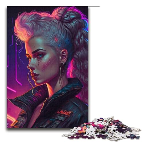 Puzzles 1000 Teile Metall Mädchen Puzzle Erwachsene Karton Puzzle Familienspaß Spielzeug 14,96x10,24 Zoll von WGLINGX