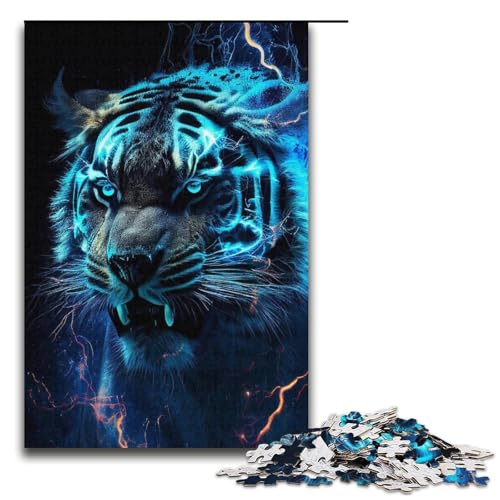 Puzzles 1000 Teile Schneetiger Puzzle für Erwachsene, Papppuzzle, Familienspaßspielzeug, 14,96 x 10,24 Zoll von WGLINGX
