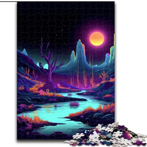 Puzzles 1000 Teile für Erwachsene Dark Forest Puzzles für Erwachsene Geeignet für Geburtstage, Halloween, Thanksgiving, Ostern (Größe 26x38cm) von WGLINGX