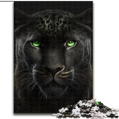 Puzzles 1000 Teile für Erwachsene Fantasy Leopard Puzzles für Erwachsene Geeignet für Geburtstage, Halloween, Thanksgiving, Ostern (Größe 26x38cm) von WGLINGX