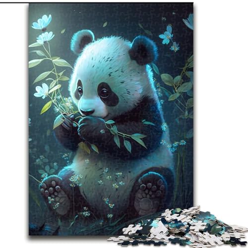 Puzzles 1000 Teile für Erwachsene Fantasy Panda Puzzles für Erwachsene Geeignet für Geburtstage, Halloween, Thanksgiving, Ostern (Größe 26x38cm) von WGLINGX