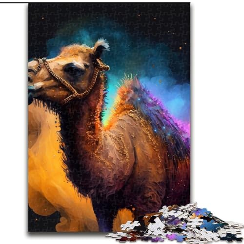 Puzzles 1000 Teile für Erwachsene Kamel-Puzzles für Erwachsene Geeignet für Geburtstage, Halloween, Thanksgiving, Ostern (Größe 26x38cm) von WGLINGX