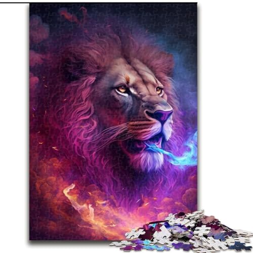 Puzzles 1000 Teile für Erwachsene Magischer Löwe Puzzles für Erwachsene Geeignet für Geburtstage, Halloween, Thanksgiving, Ostern (Größe 26x38cm) von WGLINGX