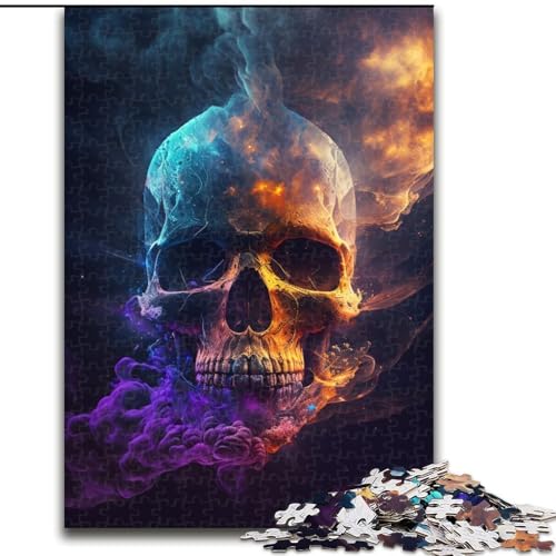 Puzzles 1000 Teile für Erwachsene Totenkopf-Puzzles für Erwachsene Geeignet für Geburtstage, Halloween, Thanksgiving, Ostern (Größe 26x38cm) von WGLINGX
