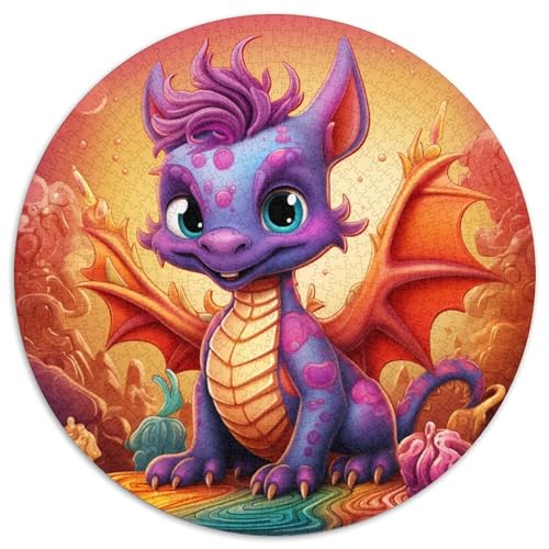 Puzzles für 1000 Teile, Art Dragon Baby, schwierige Puzzles für Erwachsene, Familienaktivitätsspiel für Teenager, anspruchsvolles Denkspiel (67,5 x 67,5 cm) von WGLINGX