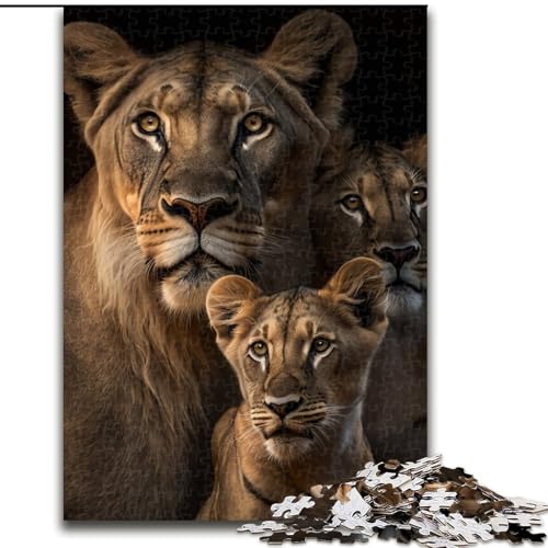 Puzzles für 1000 Teile, Fantasy-Löwe, Puzzles für Erwachsene, 1000 Teile, Familienspaß zum Basteln, perfekt für Geburtstage, Feiertage (Größe 26x38cm) von WGLINGX