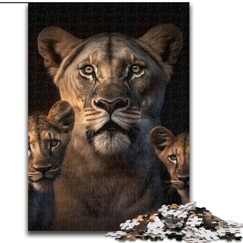 Puzzles für 1000 Teile, Fantasy-Löwe, Puzzles für Erwachsene, 1000 Teile, Familienspaß zum Basteln, perfekt für Geburtstage, Feiertage (Größe 50x75cm) von WGLINGX