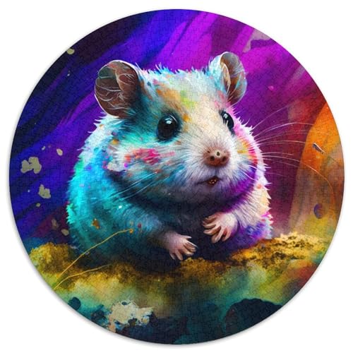 Puzzles für 1000 Teile, Hamster-Puzzles aus Pappe, ideal für Familienspaß Feiertage, Geburtstage, 1000 Teile (67,5x67,5cm) von WGLINGX