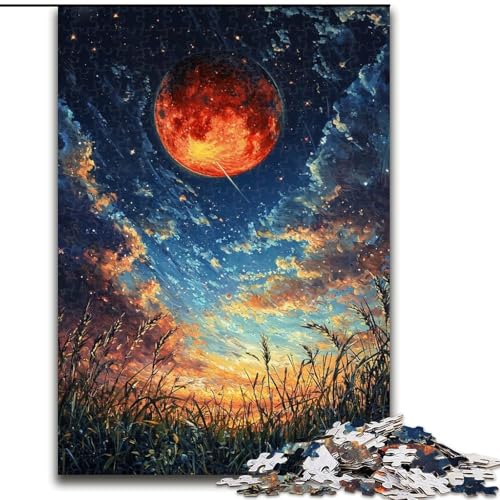 Puzzles für 1000 Teile, Mondlandschaft, 1000-teiliges Puzzle, unmöglich, pädagogische Heimdekoration, Spiele und Geschenke (Größe 26x38cm) von WGLINGX