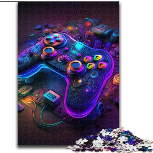 Puzzles für 1000 Teile, Neon-Spiel, Puzzles für Erwachsene, 1000 Teile, Familienspaß, Basteln, perfekt für Geburtstage, Feiertage (Größe 26x38cm) von WGLINGX