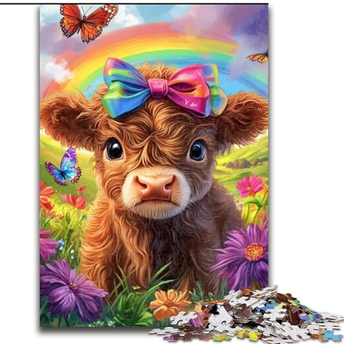 Puzzles für 1000 Teile, Yak-Puzzles mit 1000 Teilen für Erwachsene, Heimdekoration, Familienspaß, ab 14 Jahren (Größe 50x75cm) von WGLINGX