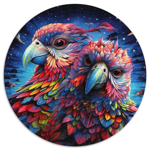 Puzzles für 1000 Teile, buntes Papageien-Papierpuzzle, perfekt für Teenager und Familienspaß, Geburtstag 67,5 x 67,5 cm von WGLINGX
