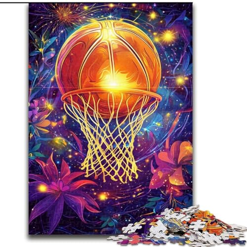 Puzzles für Erwachsene, 1000 Basketball-Sport-Puzzles für Geburtstage, Feiertage und besondere Anlässe (Größe 50x75cm) von WGLINGX