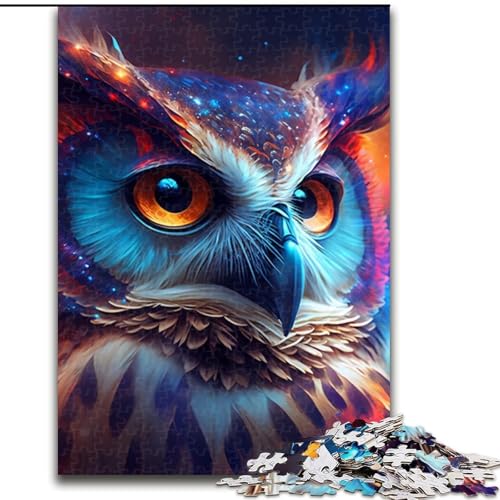 Puzzles für Erwachsene, 1000 Eulen-Puzzles, anspruchsvolle DIY-Kunst für Enthusiasten, Entspannung (Größe 38x26cm) von WGLINGX