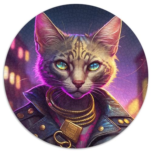 Puzzles für Erwachsene, 1000 Katzen-Puzzles für Erwachsene, Geburtstagsgeschenkidee, anspruchsvolles Denkspiel (67,5 x 67,5 cm) von WGLINGX
