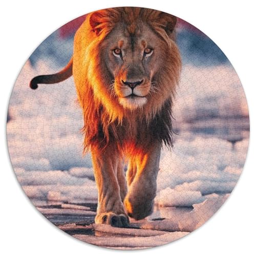 Puzzles für Erwachsene, 1000 Löwen-Puzzles für Erwachsene, Geburtstagsgeschenkidee, anspruchsvolles Denkspiel (67,5 x 67,5 cm) von WGLINGX