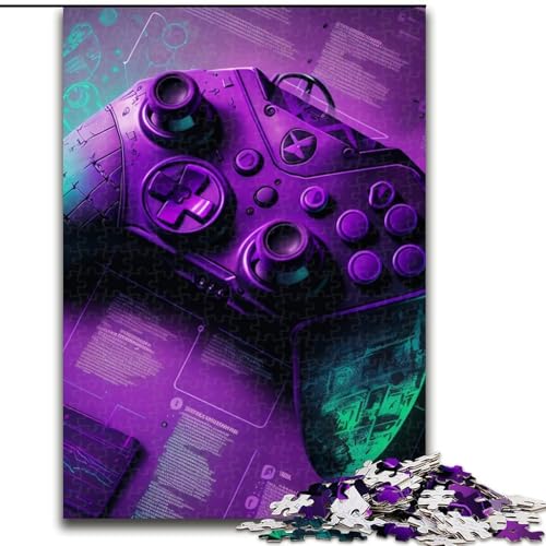 Puzzles für Erwachsene, 1000 Neon-Spiel, schwierige Puzzles für Erwachsene, anspruchsvolles DIY-Denkspiel für Teenager (Größe 26x38cm) von WGLINGX