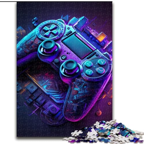 Puzzles für Erwachsene, 1000 Neon-Spiel-Puzzles, anspruchsvolle DIY-Kunst für Enthusiasten, Entspannung (Größe 38x26cm) von WGLINGX