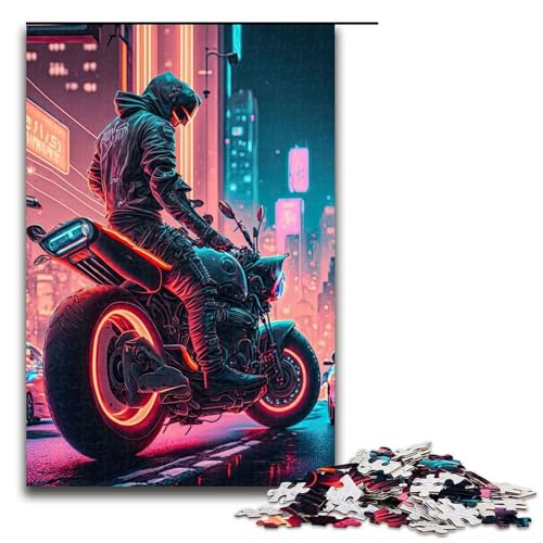 Puzzles für Erwachsene, 1000 Teile, Reiter-Puzzles für Erwachsene, Teenager, Holzpuzzle, Lernspielzeug (Größe 50 x 75 cm) von WGLINGX