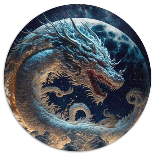 Puzzles für Erwachsene, Drachen, anspruchsvolle Puzzles, anspruchsvolles DIY-Denkspiel, interaktives Familienspiel (67,5x67,5cm) von WGLINGX