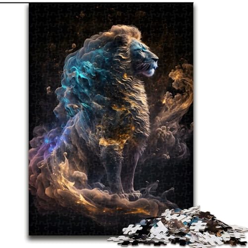 Puzzles für Erwachsene mit 1000 Teilen, unendlicher Stolz des Löwen, anspruchsvolles DIY-Denkspiel, interaktives Familienspiel (Größe 26x38cm) von WGLINGX