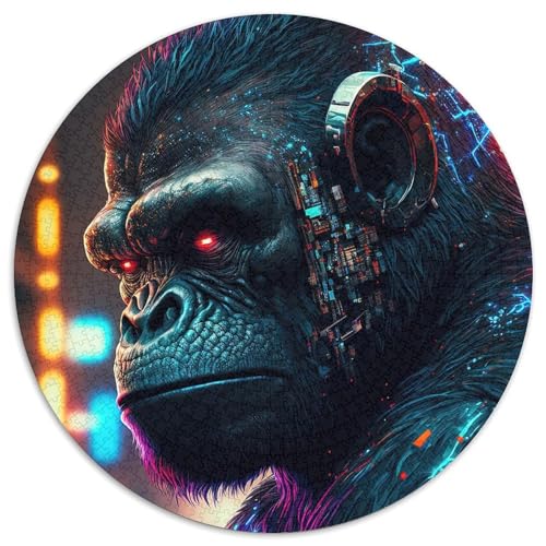 Roboter-Gorilla-Puzzle, 1000 Teile, Puzzle für Erwachsene, Weihnachten, Halloween, Ostern, Neujahr (67,5x67,5cm) von WGLINGX