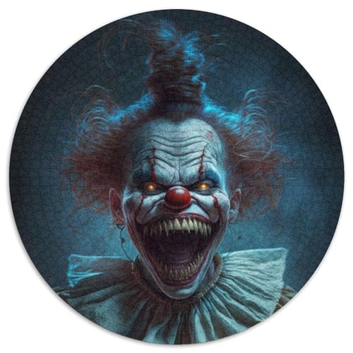 Runde Puzzles mit 1000 Teilen für Erwachsene. Monster-Puzzles für Erwachsene, ideal für Familienspaß Feiertage, Geburtstage (67,5x67,5cm) von WGLINGX