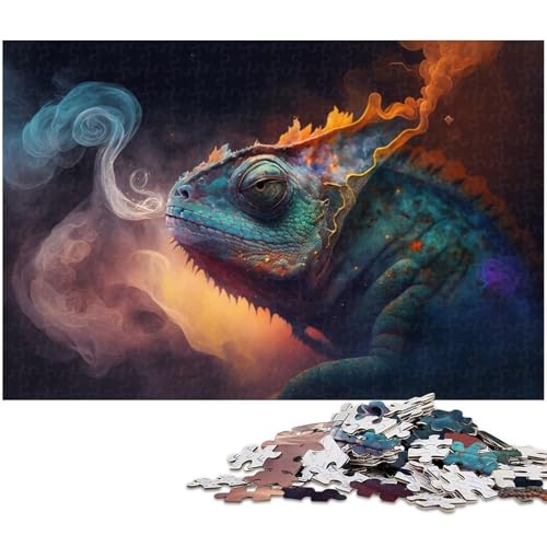Schwieriges Puzzle für Erwachsene, 1000 Teile, Chamäleonnebel, EIN Kunstwerk, geeignet für Jugendliche ab 14 Jahren, Größe 50 x 75 cm Schwieriges Puzzle für Erwachsene, 1000 Teile, Chamäleonnebel, EIN Kunstwerk, geeignet für Jugendliche ab 14 Jahren, Größe 50 x 75 cm von WGLINGX