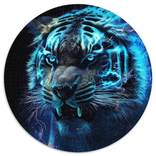 Sibirischer Schneesturm-Tiger, Papierpuzzle für Erwachsene, 1000-teiliges Denkspiel für Teenager, 67,5 x 67,5 cm Sibirischer Schneesturm-Tiger, Papierpuzzle für Erwachsene, 1000-teiliges Denkspiel für Teenager, 67,5 x 67,5 cm von WGLINGX