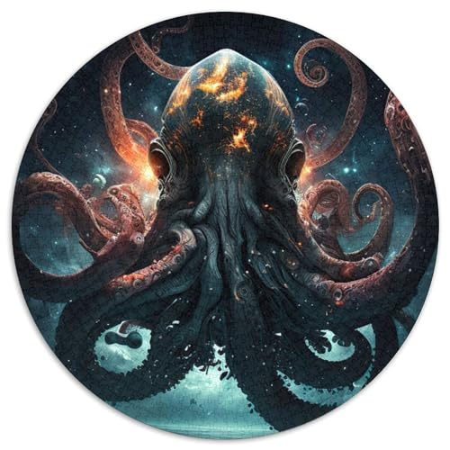Space Squids Puzzle für Erwachsene, 1000 Teile, anspruchsvolles Denkspiel, Familienaktivität, Heimdekoration, (67,5x67,5cm) von WGLINGX