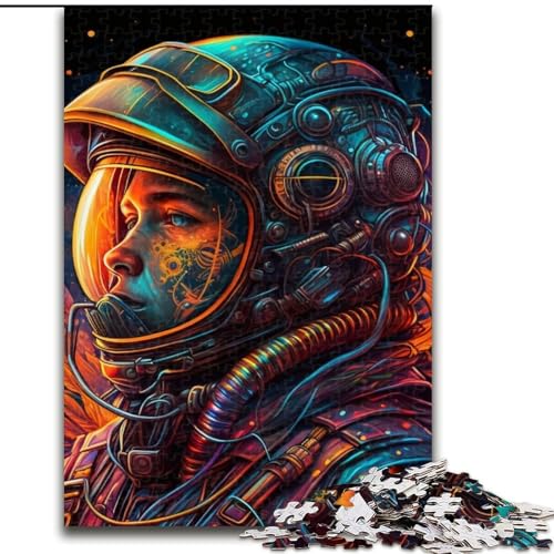 Steampunk-Astronauten-Puzzle mit 1000 Teilen für Erwachsene, 1000 Teile, Heimdekoration, Familienspaß, ab 14 Jahren (Größe 50x75cm) von WGLINGX